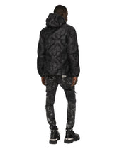 Hooded quilted nylon jacket with DG logo - | Dolce & Gabbana