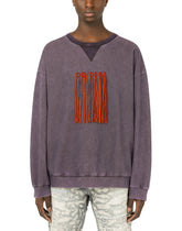 Jersey sweatshirt with DG embroidery and fringing - | Dolce & Gabbana