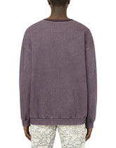 Jersey sweatshirt with DG embroidery and fringing - | Dolce & Gabbana