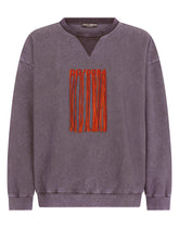 Jersey sweatshirt with DG embroidery and fringing - | Dolce & Gabbana