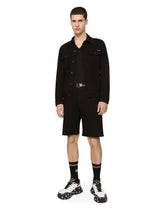 Black stretch denim jacket - | Dolce & Gabbana