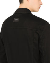 Black stretch denim jacket - | Dolce & Gabbana