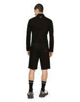 Black stretch denim jacket - | Dolce & Gabbana