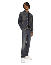 Stretch light blue wash denim jacket - | Dolce & Gabbana