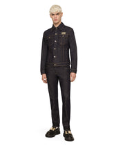 Blue stretch denim jacket - | Dolce & Gabbana