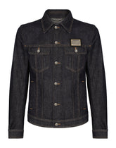 Blue stretch denim jacket - | Dolce & Gabbana