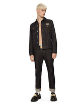 Blue stretch denim jacket - | Dolce & Gabbana