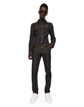 Blue wash stretch denim jacket - | Dolce & Gabbana