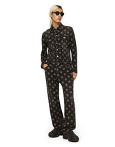 Stretch cotton jacquard jacket with DG Monogram design - | Dolce & Gabbana