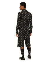 Stretch cotton jacquard jacket with DG Monogram design - | Dolce & Gabbana