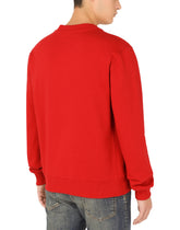 Jersey sweatshirt with DG embroidery - | Dolce & Gabbana
