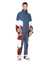 Nylon jacket with floral-print inserts and embroidery - | Dolce & Gabbana