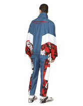 Nylon jacket with floral-print inserts and embroidery - | Dolce & Gabbana