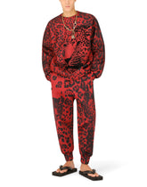 Leopard-print technical jersey sweatshirt - | Dolce & Gabbana