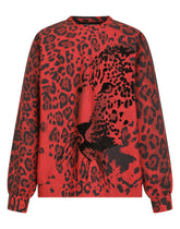 Leopard-print technical jersey sweatshirt - | Dolce & Gabbana