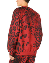 Leopard-print technical jersey sweatshirt - | Dolce & Gabbana