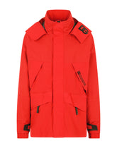 Cordura jacket with hood and patch - | Dolce & Gabbana