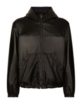 Reversible pinstripe wool and leather jacket - | Dolce & Gabbana