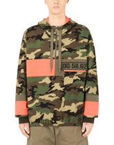 Camouflage-print jersey hoodie - | Dolce & Gabbana
