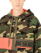 Camouflage-print jersey hoodie - | Dolce & Gabbana