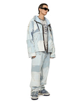 Denim patchwork jacket with hood - | Dolce & Gabbana