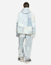Denim patchwork jacket with hood - | Dolce & Gabbana