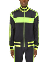 Checked wool jacket with branded plate - | Dolce & Gabbana