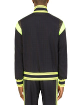 Checked wool jacket with branded plate - | Dolce & Gabbana