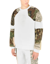 Camouflage patchwork sweatshirt with DG logo - | Dolce & Gabbana