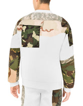 Camouflage patchwork sweatshirt with DG logo - | Dolce & Gabbana
