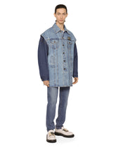 Mixed-denim jacket with detachable sleeves - | Dolce & Gabbana