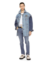 Mixed-denim jacket with detachable sleeves - | Dolce & Gabbana