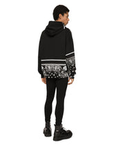 Bandanna-print jersey hoodie - | Dolce & Gabbana