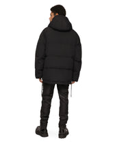 Nylon jacket with hood and branded tag - | Dolce & Gabbana