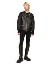 Bullskin jacket with nylon sleeves - | Dolce & Gabbana