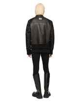 Bullskin jacket with nylon sleeves - | Dolce & Gabbana