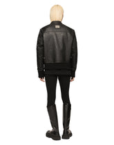 Bullskin jacket with nylon sleeves - | Dolce & Gabbana