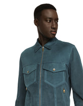 Perforated suede jacket - | Dolce & Gabbana