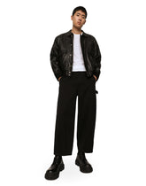 Vintage leather jacket with branded tag - | Dolce & Gabbana