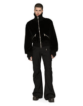 High-necked faux fur jacket - | Dolce & Gabbana