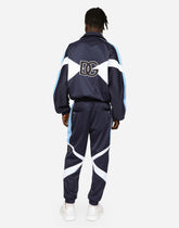 Nylon high-necked jacket with patch - | Dolce & Gabbana