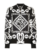 Marina-print silk bomber jacket - | Dolce & Gabbana