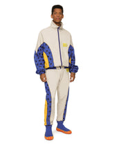 Cotton jacket with embroidered patch and print - | Dolce & Gabbana