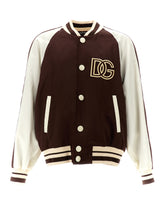 Technical satin jacket with DG appliqué - | Dolce & Gabbana