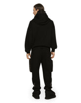 Jersey hoodie with large pockets - | Dolce & Gabbana
