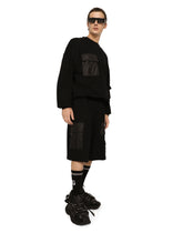 Multi-pocket round-neck sweatshirt with DG embroidery - | Dolce & Gabbana