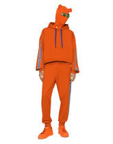 Jersey hoodie with branded bands - | Dolce & Gabbana