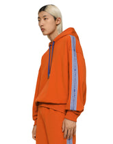 Jersey hoodie with branded bands - | Dolce & Gabbana