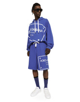 Jersey hoodie with logo tag - | Dolce & Gabbana