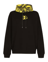 JERSEY HOODIE WITH DG PRINT AND EMBROIDERY - | Dolce & Gabbana